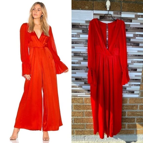 Free People Womens Not Your Baby Mixed-Media Jumpsuit size 0 - Picture 2 of 16